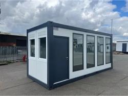 Portables Bürocontainer mit Panoramafenstern