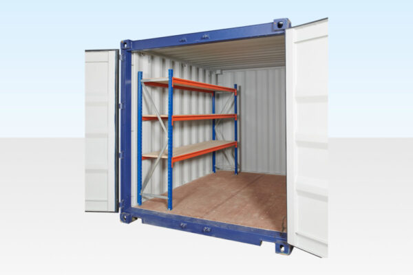 Verstellbares, Schwerlast Drei-Tier Container Regalsystem (Einzelbay)