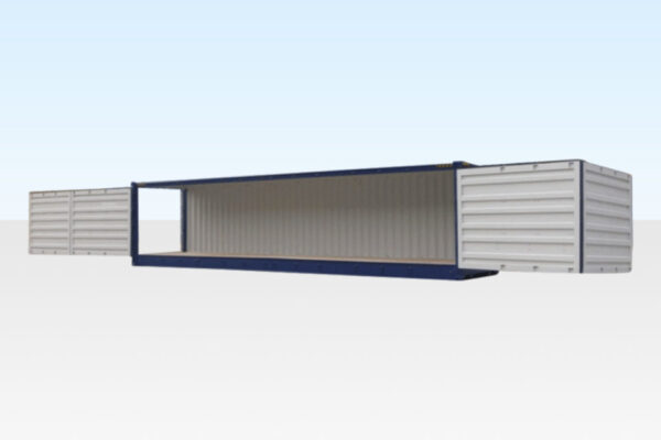 40ft Container mit vollständigem seitlichen Zugang High Cube (9′ 6″ hoch)