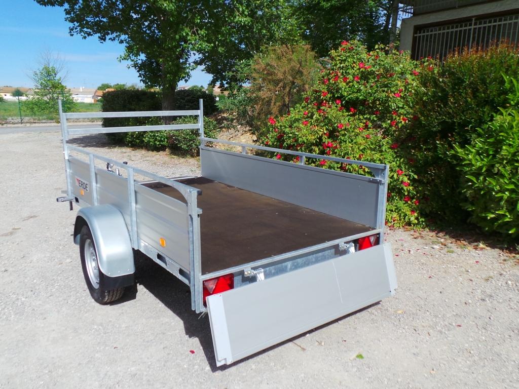 ERDE Anhänger 2,51 m x 1,37 m – Alu 1350 kg