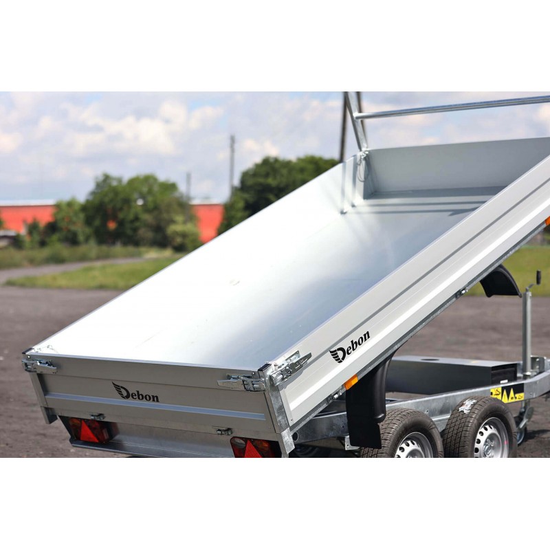 Hydraulischer Kippanhänger PW 1.2 LUX 2T mit Elektro-Schaufel – Bild 3