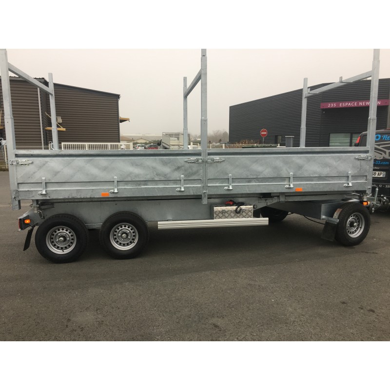 Neuer Hydraulischer Kippanhänger mit Rundvorderachse – Geliefert mit 2 Jahren Garantie